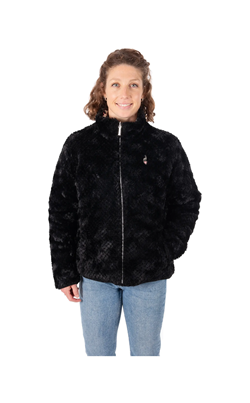 GIACCA CARPY IN PELLICCIA SINTETICA VERSATILE BLACK LEO